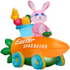 Easter Bunny Speedster Car Easter Inflatable